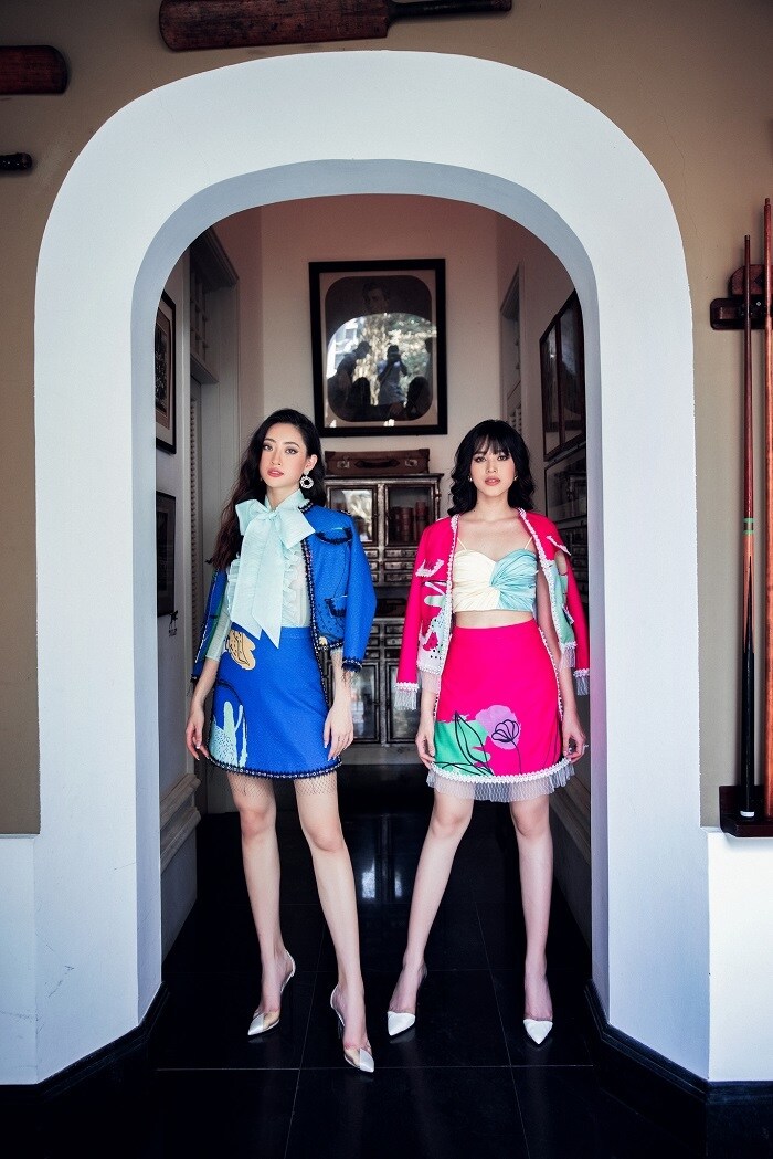 Hoa hậu Lương Th&ugrave;y Linh v&agrave; Đỗ Thị H&agrave; vừa c&oacute; m&agrave;n "song kiếm" c&ugrave;ng nhau khoe nhan sắc trẻ trung trong những h&igrave;nh ảnh mới,