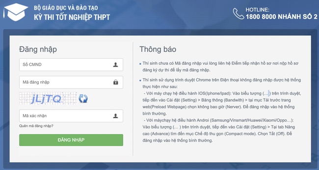 Tra cứu điểm thi THPT 2021 qua website bộ GD ĐT