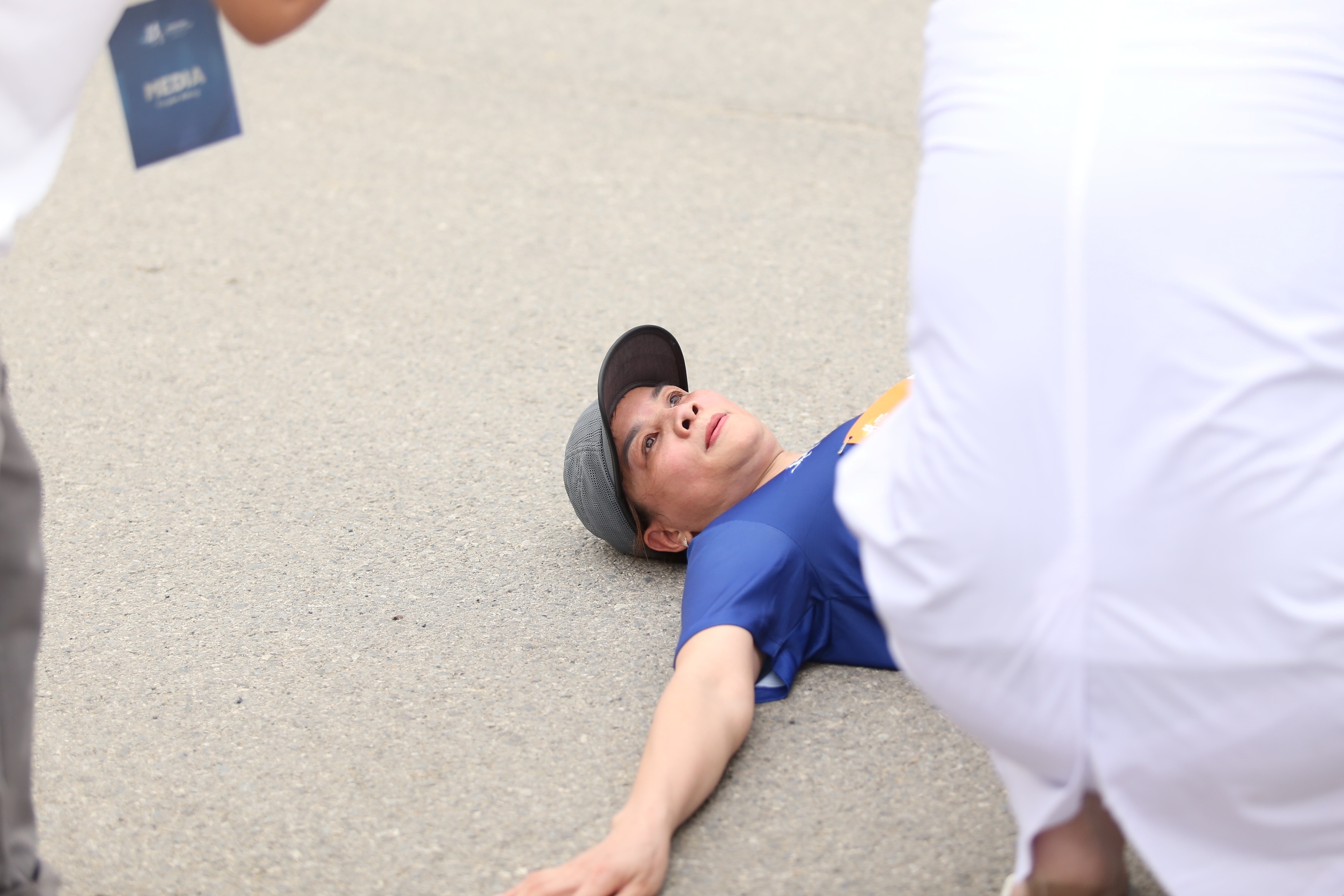 D&ugrave; chỉ l&agrave; giải chạy phong tr&agrave;o nhưng tinh thần "kh&ocirc;ng bỏ cuộc" của c&aacute;c vận động vi&ecirc;n lu&ocirc;n được thể hiện.