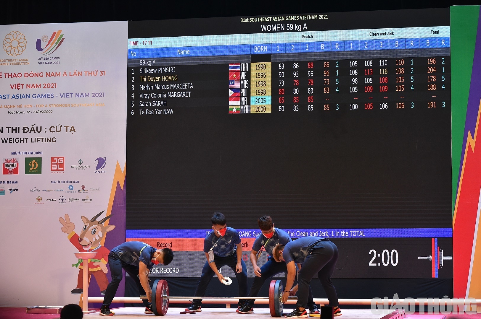 Sang phần cử đẩy, đ&ocirc; cử nước chủ nh&agrave; xem như nắm chắc HCV khi th&agrave;nh c&ocirc;ng với mức tạ 108 kg ở lần cử đầy ti&ecirc;n. Trong khi đ&oacute;, c&aacute;c đối thủ b&aacute;m đuổi lại kh&ocirc;ng c&oacute; th&agrave;nh t&iacute;ch tốt.