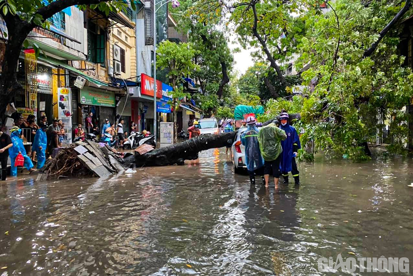 Nhận được tin b&aacute;o, C&ocirc;ng an quận Ho&agrave;n Kiếm (H&agrave; Nội) đ&atilde; nhanh ch&oacute;ng c&oacute; mặt tổ chức cứu nạn, cứu hộ.