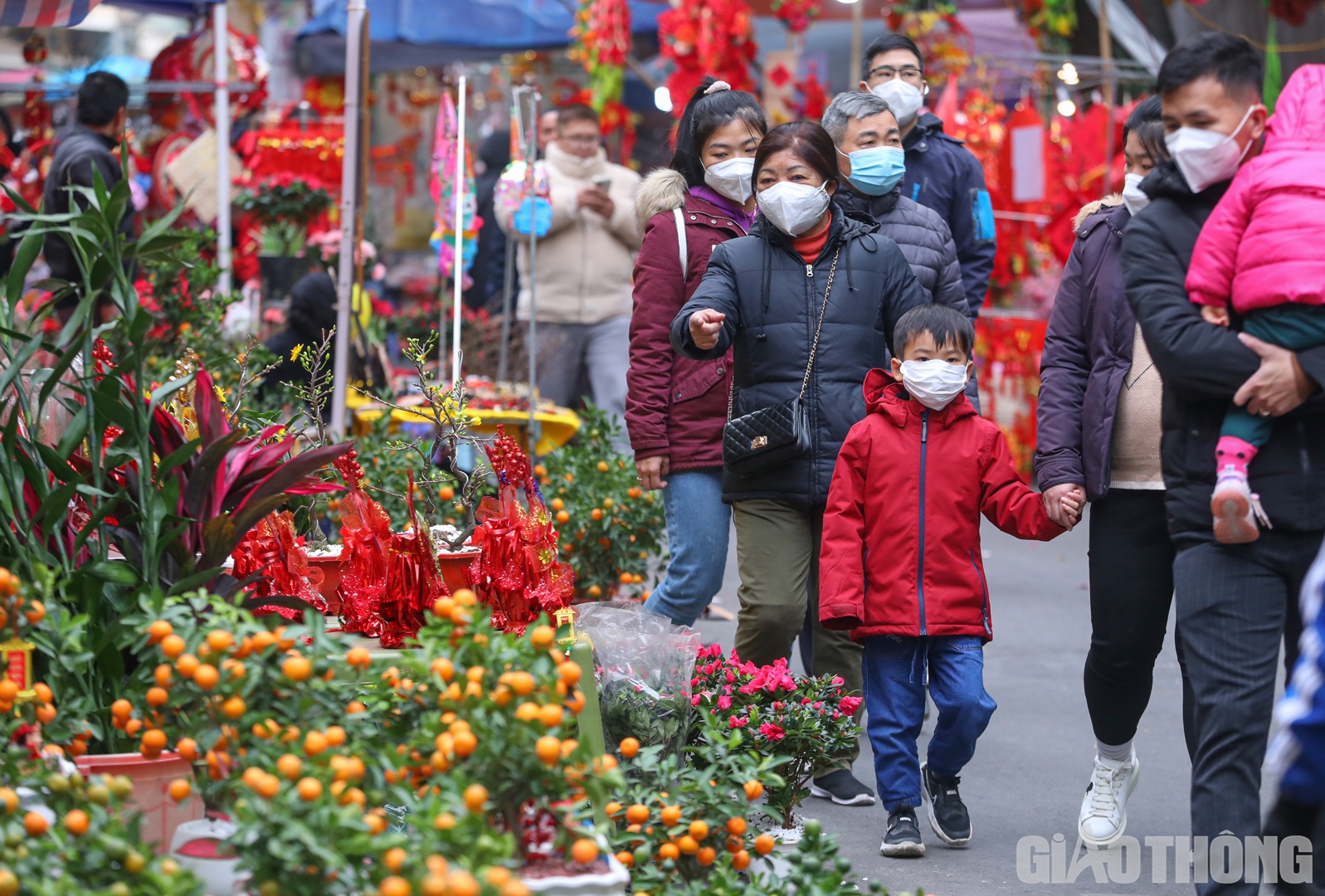 Chợ hoa Tết họp một lần duy nhất trong năm, bắt đầu từ ng&agrave;y 15 đến 30 th&aacute;ng Chạp tr&ecirc;n c&aacute;c tuyến phố H&agrave;ng Lược, H&agrave;ng Khoai, H&agrave;ng Rươi, H&agrave;ng M&atilde; v&agrave; kh&ocirc;ng gian b&iacute;ch họa phố Ph&ugrave;ng Hưng thuộc phường H&agrave;ng M&atilde;.