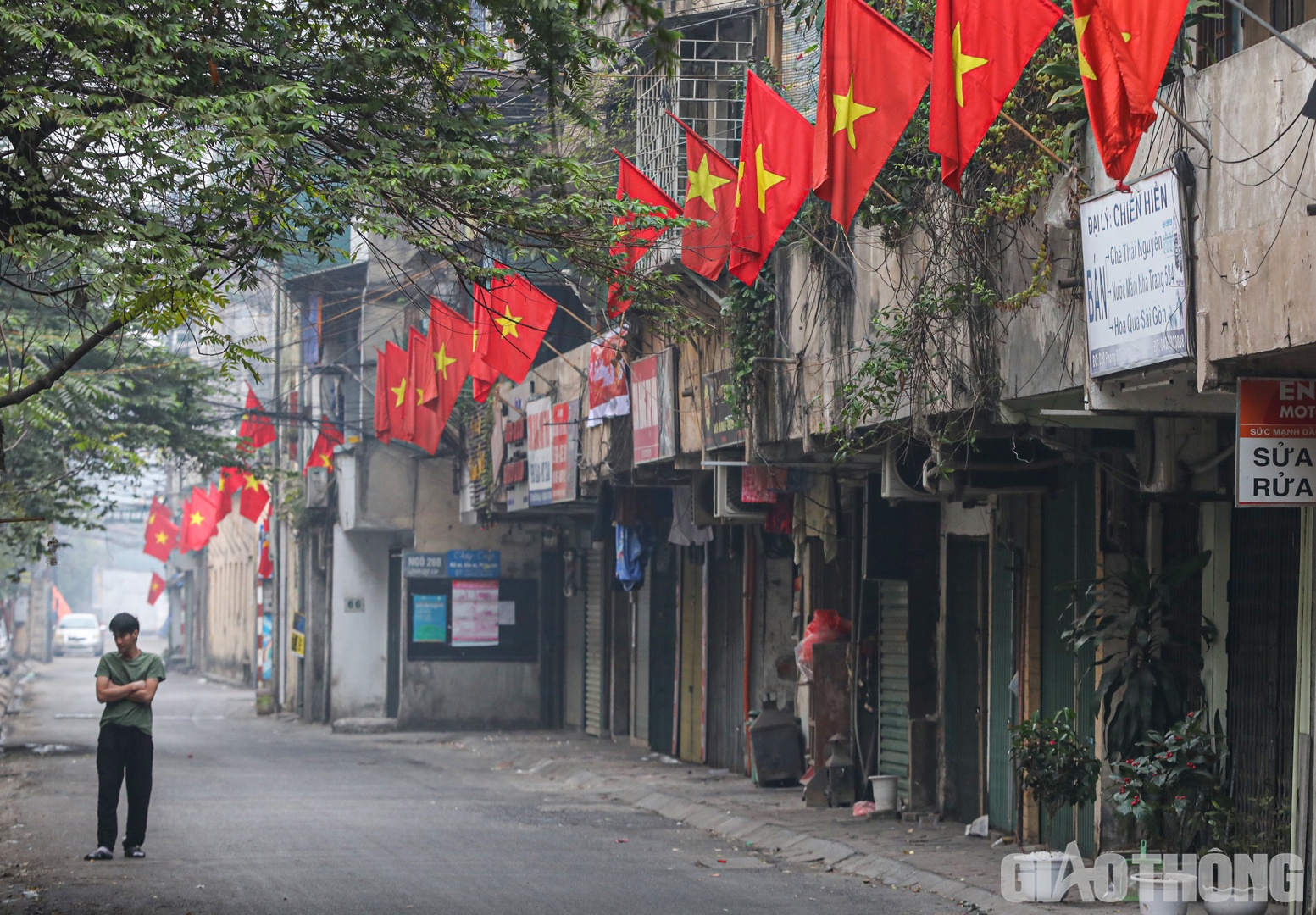 Vẻ b&igrave;nh y&ecirc;n ở một g&oacute;c phố Trần Qu&yacute; C&aacute;p (quận Đống Đa).