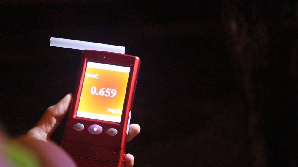 Kết quả đo nồng độ cồn của &ocirc;ng H l&agrave; 0,659mg/ l&iacute;t kh&iacute; thở.