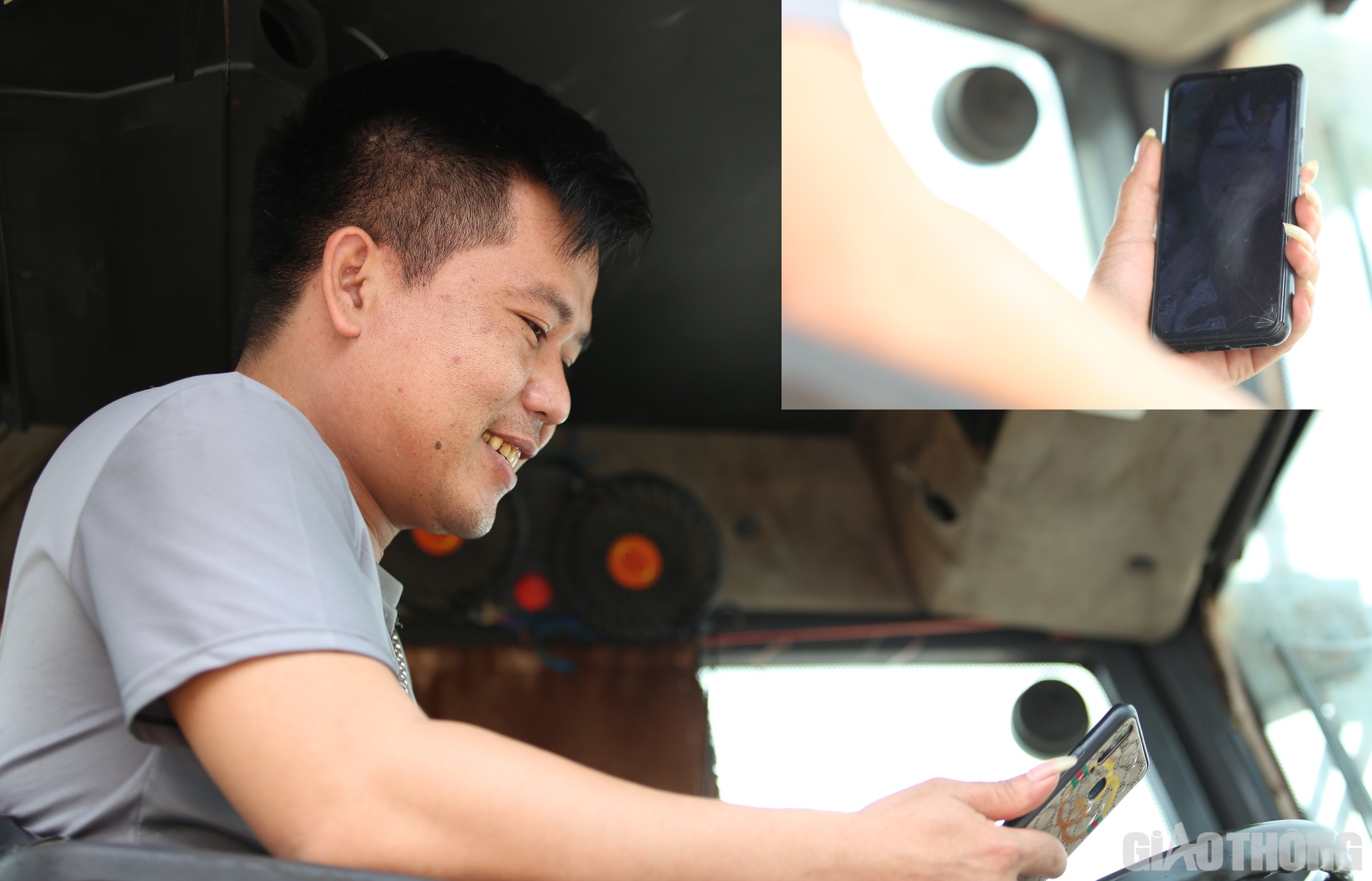 Tranh thủ &iacute;t ph&uacute;t nghỉ giải lao, c&ocirc;ng nh&acirc;n l&aacute;i m&aacute;y lu Phan Ch&iacute;nh H&agrave;o (SN 1987, ở huyện T&acirc;n Kỳ, Nghệ An) gọi video qua ứng dụng zalo cho vợ. C&acirc;u n&oacute;i đầu ti&ecirc;n l&agrave; lời xin lỗi của người đ&agrave;n &ocirc;ng trẻ d&agrave;nh cho vợ con v&igrave; ng&agrave;y lễ m&agrave; kh&ocirc;ng về b&ecirc;n gia đ&igrave;nh. Trao đổi với vợ mấy c&acirc;u, anh H&agrave;o dặn 2 con (14 v&agrave; 9 tuổi) ở nh&agrave; phải nghe lời mẹ v&agrave; nhớ tranh thủ học b&agrave;i&hellip;