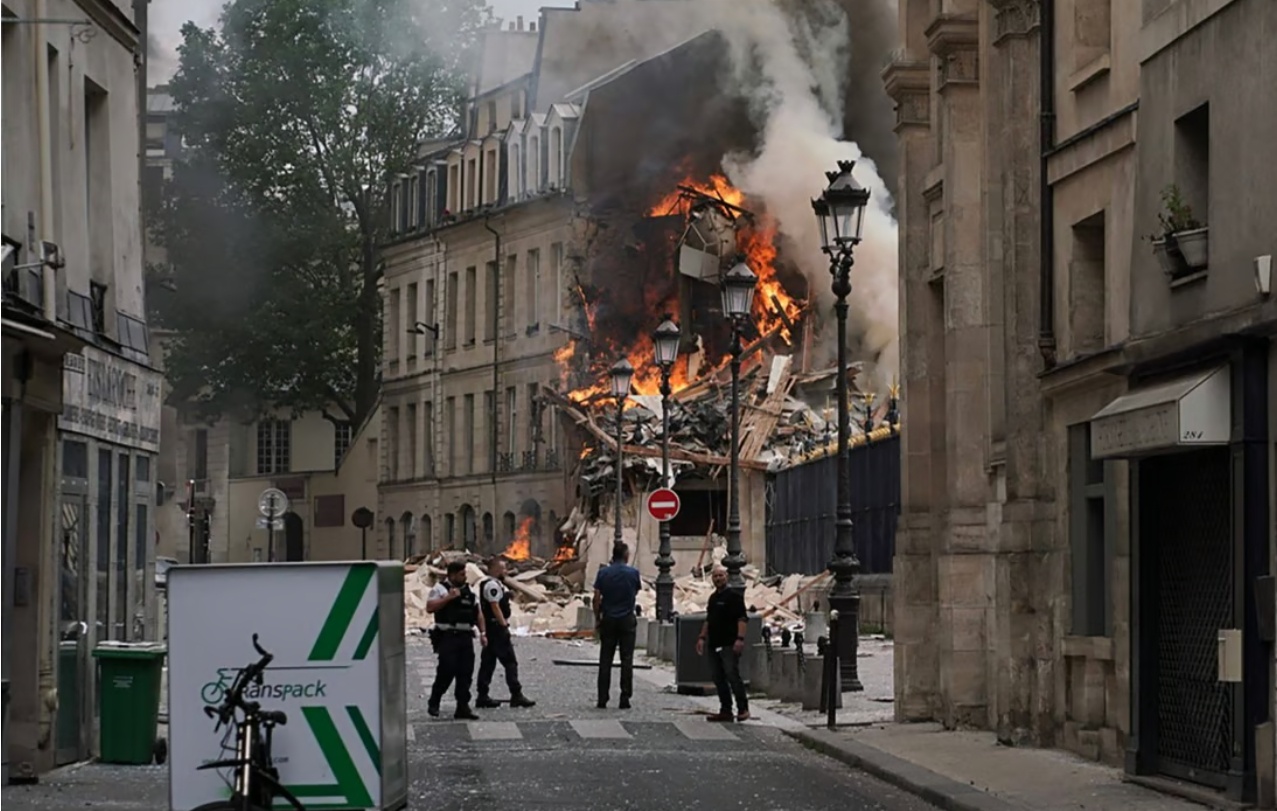 Văn ph&ograve;ng c&ocirc;ng tố Paris cho rằng vẫn c&ograve;n qu&aacute; sớm để đưa ra nhận định về nguy&ecirc;n nh&acirc;n vụ nổ. Tuy nhi&ecirc;n, &ocirc;ng Edouard Civel - quan chức địa phương đ&atilde; đề cập tới một vụ nổ gas trong b&agrave;i đăng tr&ecirc;n Twitter. Một số nh&acirc;n chứng cũng cho biết, ngửi thấy m&ugrave;i gas nồng nặc ngay trước khi vụ nổ xảy ra. (Ảnh: AFP)
