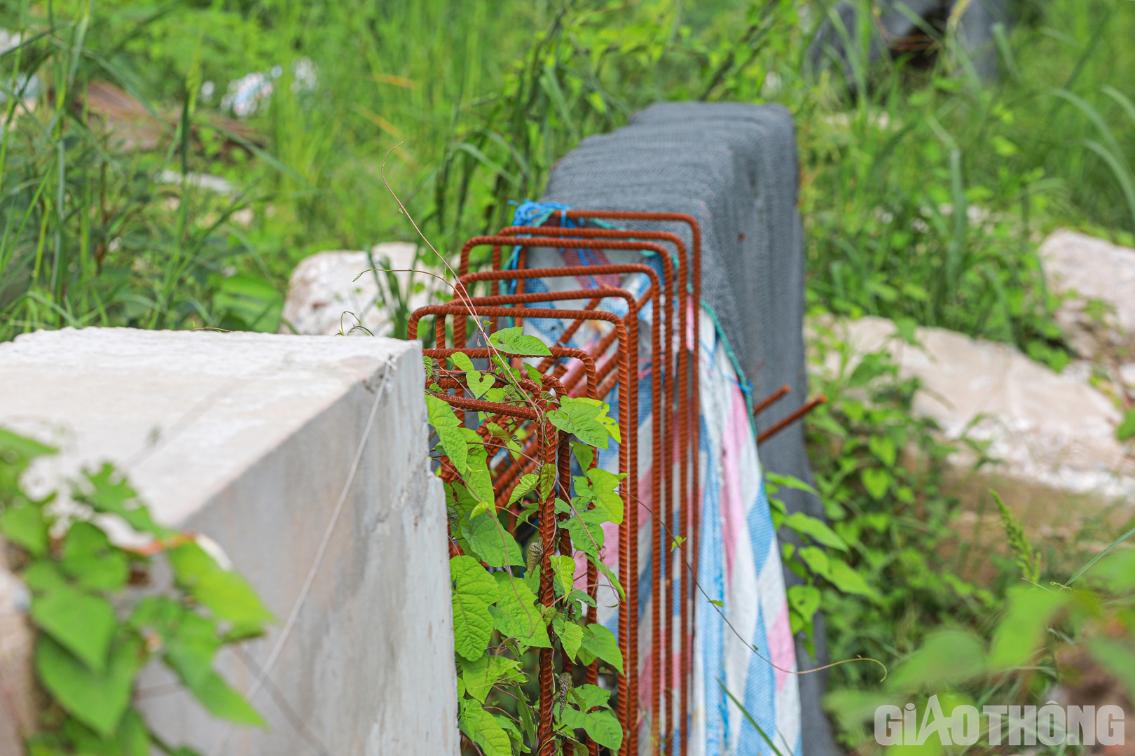 Một số hạng mục của dự &aacute;n đ&atilde; hoen gỉ do phơi mưa, nắng trong thời gian d&agrave;i.