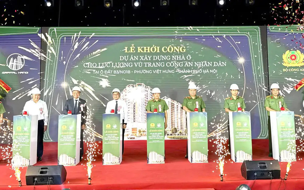 Khởi công khu nhà ở cho lực lượng Công an nhân dân tại Hà Nội