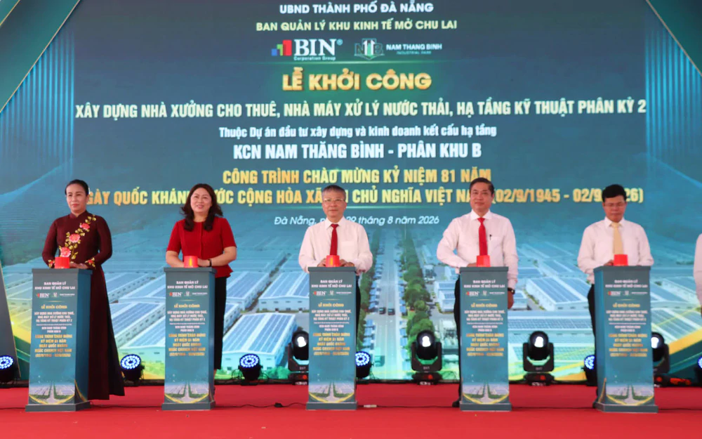 Đà Nẵng: Khởi công 3 hạng mục tại KCN Nam Thăng Bình với tổng vốn gần 1.100 tỷ đồng