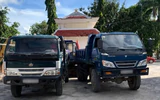 Khánh Hòa: Công an tạm giữ 4 xe tải chở đất san lấp không rõ nguồn gốc
