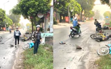 Tai nạn giao thông 23/10: Ô tô tông liên hoàn 3 xe máy, 3 người bị thương