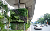 Hà Nội phủ xanh trụ đường sắt đô thị, cầu vượt và hầm chui