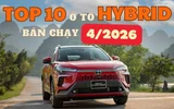 TOP 10 ô tô hybrid bán chạy nhất tháng 4/2026