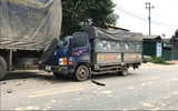 Xe tải đâm vào xe đầu kéo trên QL2 qua Tuyên Quang, một người tử vong tại chỗ