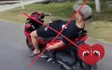 Đà Nẵng: Buông tay, nằm trên yên khi đi xe, nam thiếu niên bị xử lý