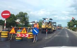 Khẩn trương sửa chữa mặt đường quốc lộ 1 qua Hà Tĩnh