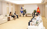 Phó Tổng giám đốc EVN Ngô Sơn Hải làm việc với thành viên Tập đoàn Điện lực Bồ Đào Nha