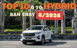 TOP 10 ô tô hybrid bán chạy tháng 8