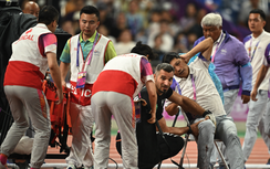 Sự cố hy hữu tại ASIAD 19 khiến một trọng tài gãy chân