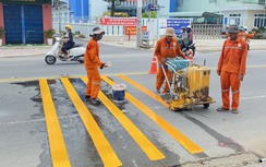 Cần Thơ: Nhân rộng mô hình thảm an toàn giao thông cho học sinh qua đường