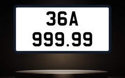 Biển số 36A-999.99 chốt mức 5,285 tỷ đồng khi đấu giá lại