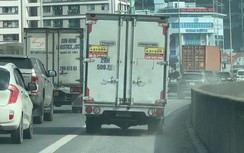 CSGT đón lõng, xử phạt ô tô đi vào làn khẩn cấp đường Vành đai 3