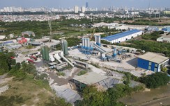 Tận thấy hàng loạt trạm trộn bê tông "thi gan" trước lệnh di dời