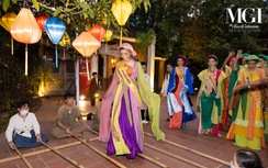 Thí sinh Miss Grand international 2023 mặc áo tứ thân, nhảy sạp cùng khán giả Việt Nam