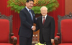 Tổng Bí thư Nguyễn Phú Trọng tiếp Tổng thống Mông Cổ