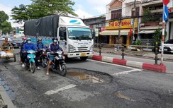 Sớm khắc phục ổ trâu trên đường phố trung tâm Cần Thơ