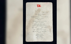 Tờ thực đơn trên tàu Titanic vừa được đấu giá lên tới 2,5 tỷ đồng