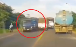 Bám đuôi xe lớn vượt ẩu, xe tải gây tai nạn liên hoàn trên QL20