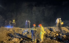 Hàng trăm người tìm kiếm công nhân mất tích vụ sạt lở lò khai thác than