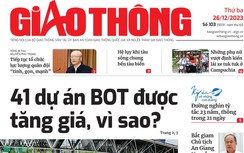Tin mới nhất, hay nhất trên Báo Giao thông ngày 26/12/2023
