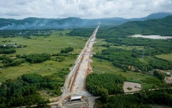 Hình hài cao tốc Quảng Ngãi - Hoài Nhơn sau một năm thi công