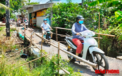 Bạc Liêu: Sau 6 tháng khởi công, cầu Ông Đực vẫn giậm chân tại chỗ