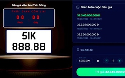 Ba người trúng đấu giá biển số ô tô nộp đủ hơn 6 tỷ đồng