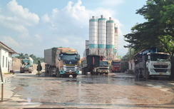 Sau phản ánh xe quá tải, trạm trộn bê tông ở Vĩnh Phúc cam kết chấn chỉnh