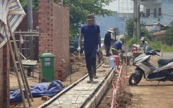 Chủ đầu tư dự án nâng cấp đường 10 tỷ khẳng định thi công mương thoát nước đúng thiết kế