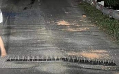 Công an Long An xác minh hai bẫy đinh trên đường tỉnh 818