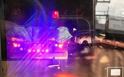 Thanh niên đi xe mô tô tử vong sau va chạm với xe đầu kéo ở Yên Bái