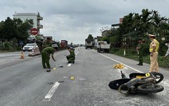 Xe tải tông xe máy trên quốc lộ 1, người đàn ông tử vong thương tâm