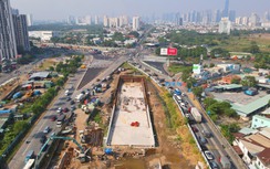 Cận cảnh hầm chui nút giao An Phú hơn 3.400 tỷ đồng hoàn thành trong năm 2024