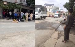 Xe Howo đâm xe máy ở Hà Nam, mẹ tử vong, con bị thương