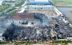 Hải Dương: Đã khống chế được vụ cháy xưởng phế liệu trái phép ở Kim Thành