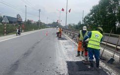 Khẩn trương khắc phục ổ gà phát sinh trên quốc lộ 1 qua Huế, Quảng Trị
