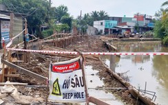 Đồng Tháp: Khắc phục tuyến đường sạt lở nhằm đảm bảo an toàn giao thông