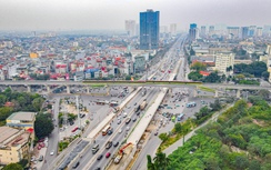 Toàn cảnh 2 cầu đô thị nút giao Mai Dịch chuẩn bị về đích