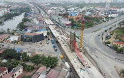 Tất bật công trường nút giao khác mức trên quốc lộ 5