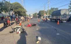 Tai nạn liên hoàn giữa 3 xe máy, 1 người tử vong, 2 người bị thương